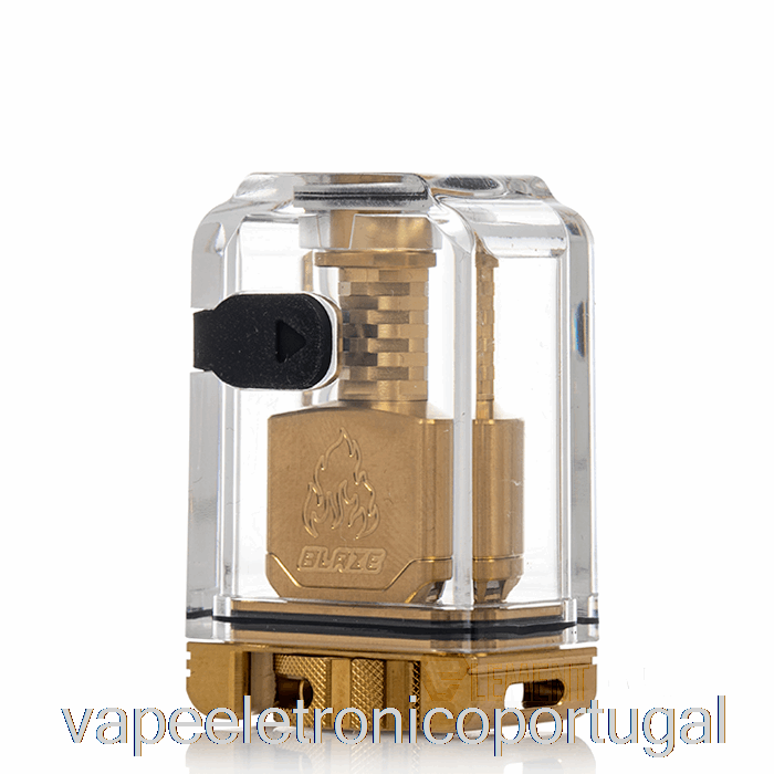 Vape Eletrônico Thunderhead Creations Blaze Bridge Boro Tank Gold